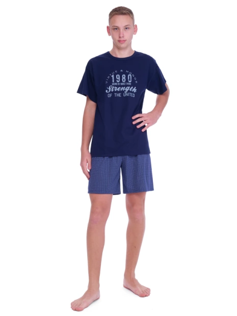 Pánské pyžamo Ruko krátké 3516/95731