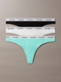 Dámská tanga Calvin Klein 3pack QD5209/WAC