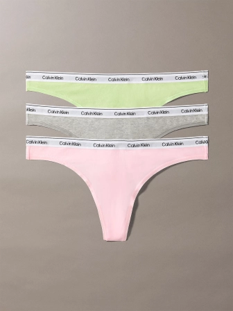 Dámská tanga Calvin Klein 3pack QD5209/WAB