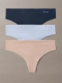 Dámská tanga Calvin Klein 3 pack QD3558/31K