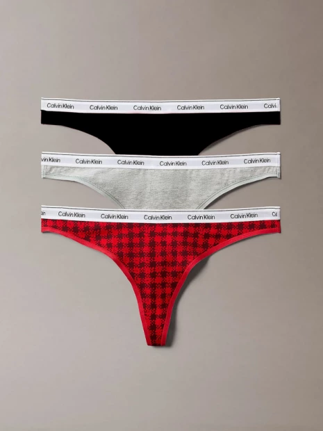 Dámská tanga Calvin Klein 3pack QD5209/31W