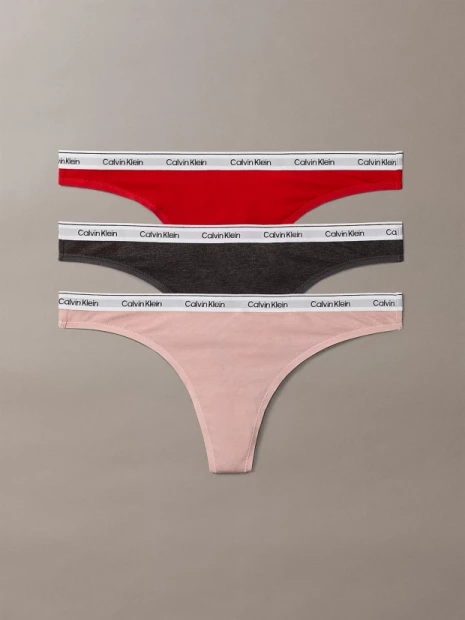 Dámská tanga Calvin Klein 3 pack QD5209/31X