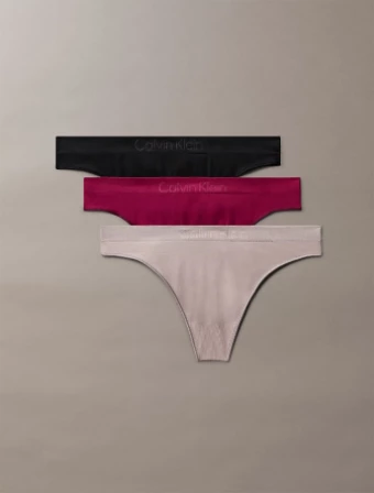 Dámská tanga Calvin Klein 3pack QD5211/322 