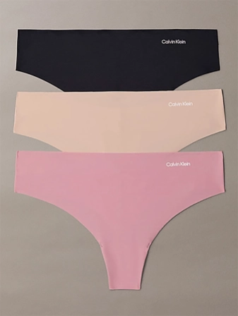 Dámská tanga Calvin Klein 3pack QD3558/3EV