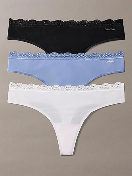 Dámská tanga Calvin Klein 3pack QD5300/3FD