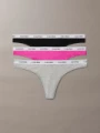 Dámská tanga Calvin Klein 3pack QD5209/FQN