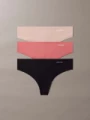 Dámská tanga Calvin Klein 3pack QD3558/3EZ