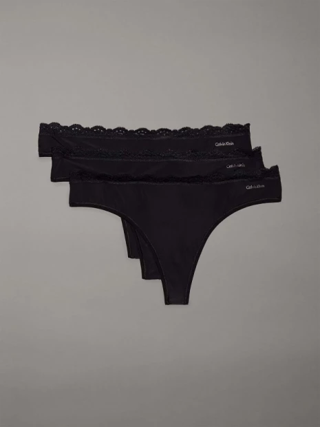 Dámská tanga Calvin Klein 3pack QD5300/UB1