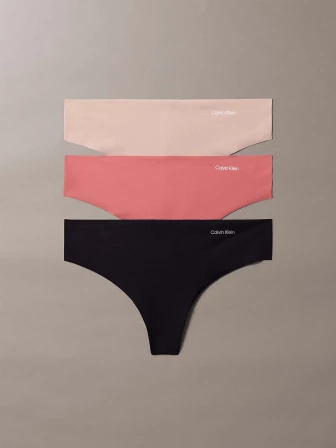 Dámská tanga Calvin Klein 3pack QD3558/3EZ