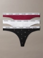 Dámská tanga Calvin Klein 3 pack QD5209/JGA