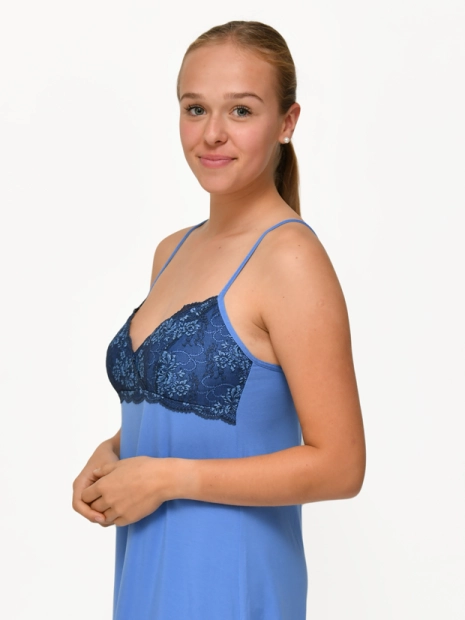 Dámská noční košilka Follia modal Mabel/steel blue(2)