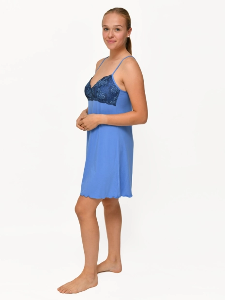 Dámská noční košilka Follia modal Mabel/steel blue