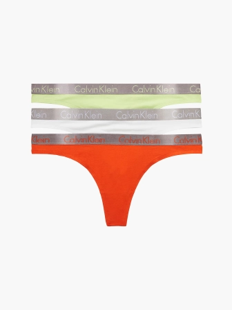 Dámská tanga Calvin Klein 3 pack  QD3560/6S2