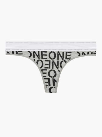 Dámská tanga Calvin Klein 2 pack QD3788/1CQ 